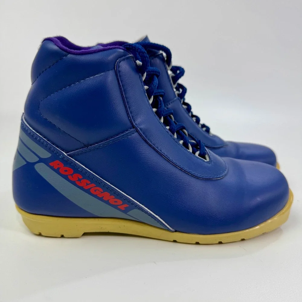 Rossignol Vintage Blue NNN Cross Country Ski Boots Made in Italy Women aprox‎ 8